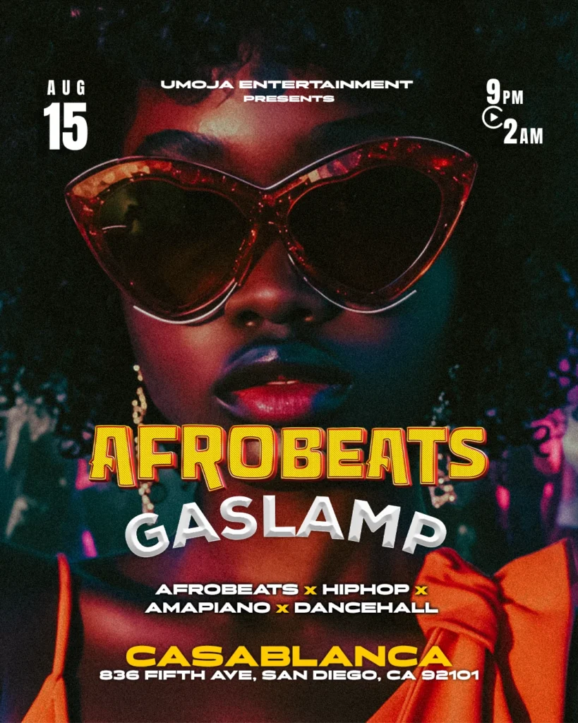 Afrobeats Gaslamp Flyer