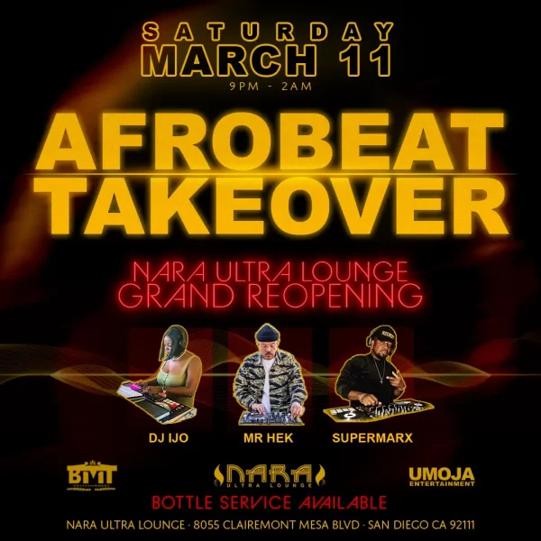 Afrobeats Takeover - March 23 Flyer